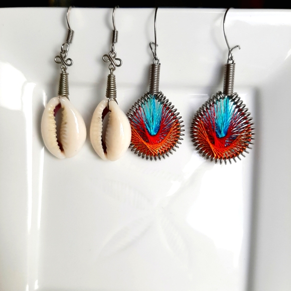 Jewelry - ⭐️5/$20 (2) Beach Boho Earrings Bundle